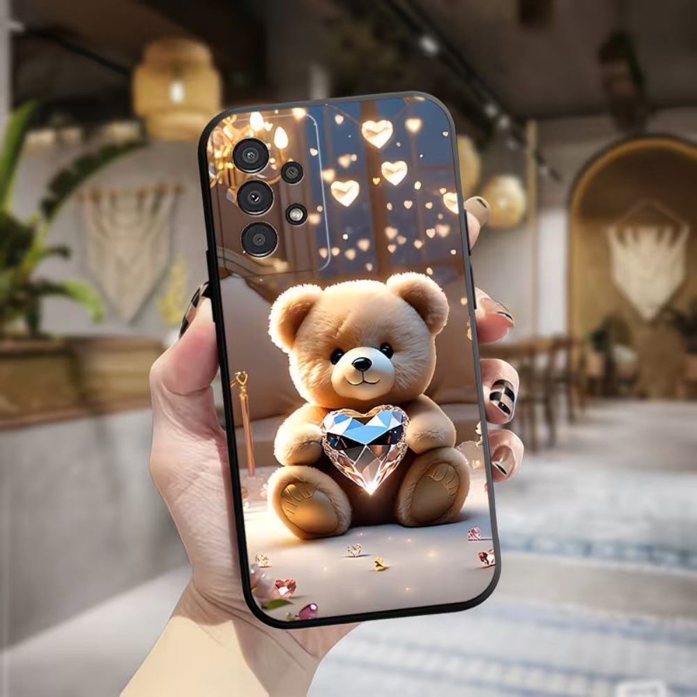 Samsung Galaxy A55 - Little Bear Love Crystal Painted Frosted