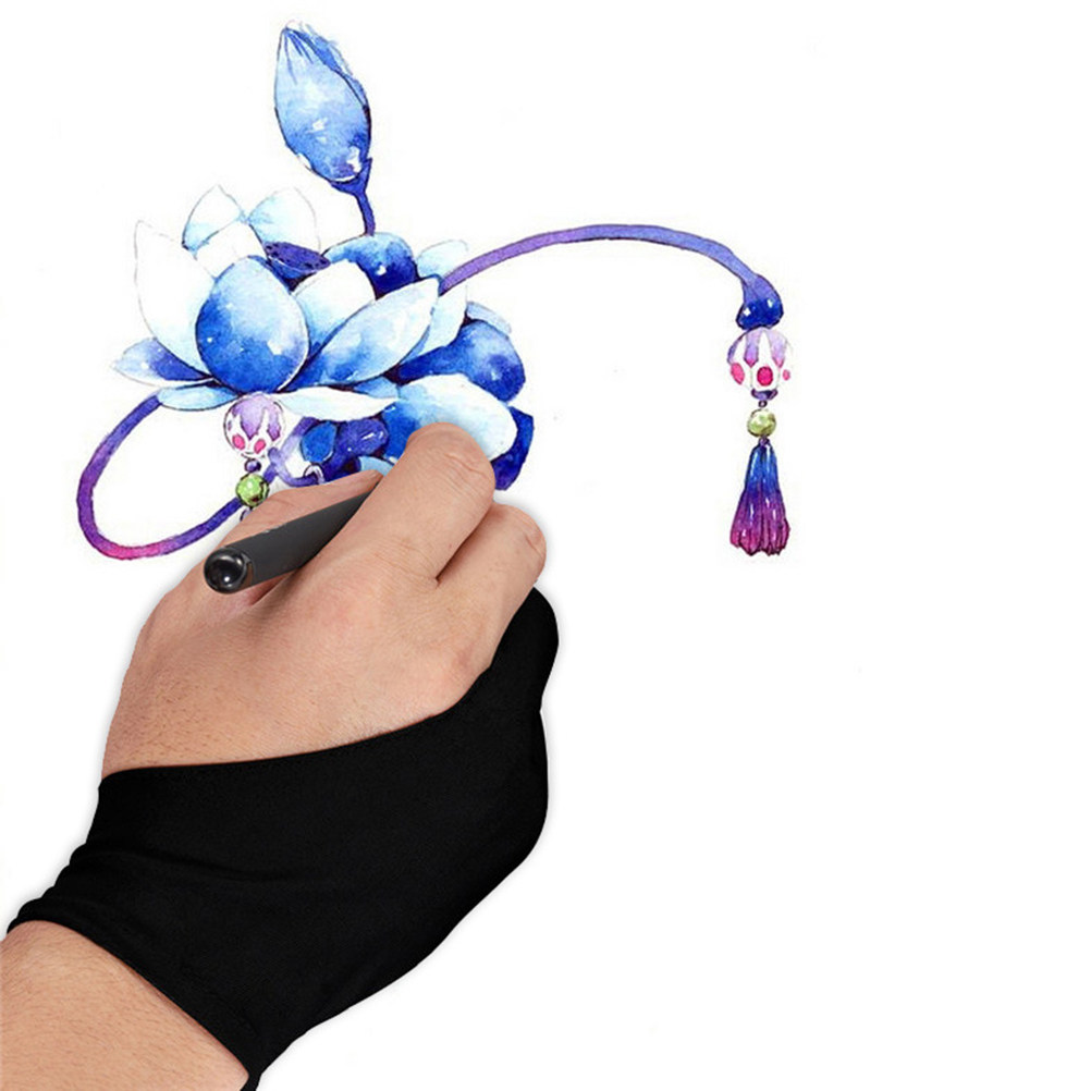 4Pcs Spandex Two Finger Drawin - Drawing Glove Artist 评论和价格